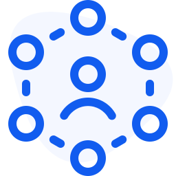 Business network icon for user experience